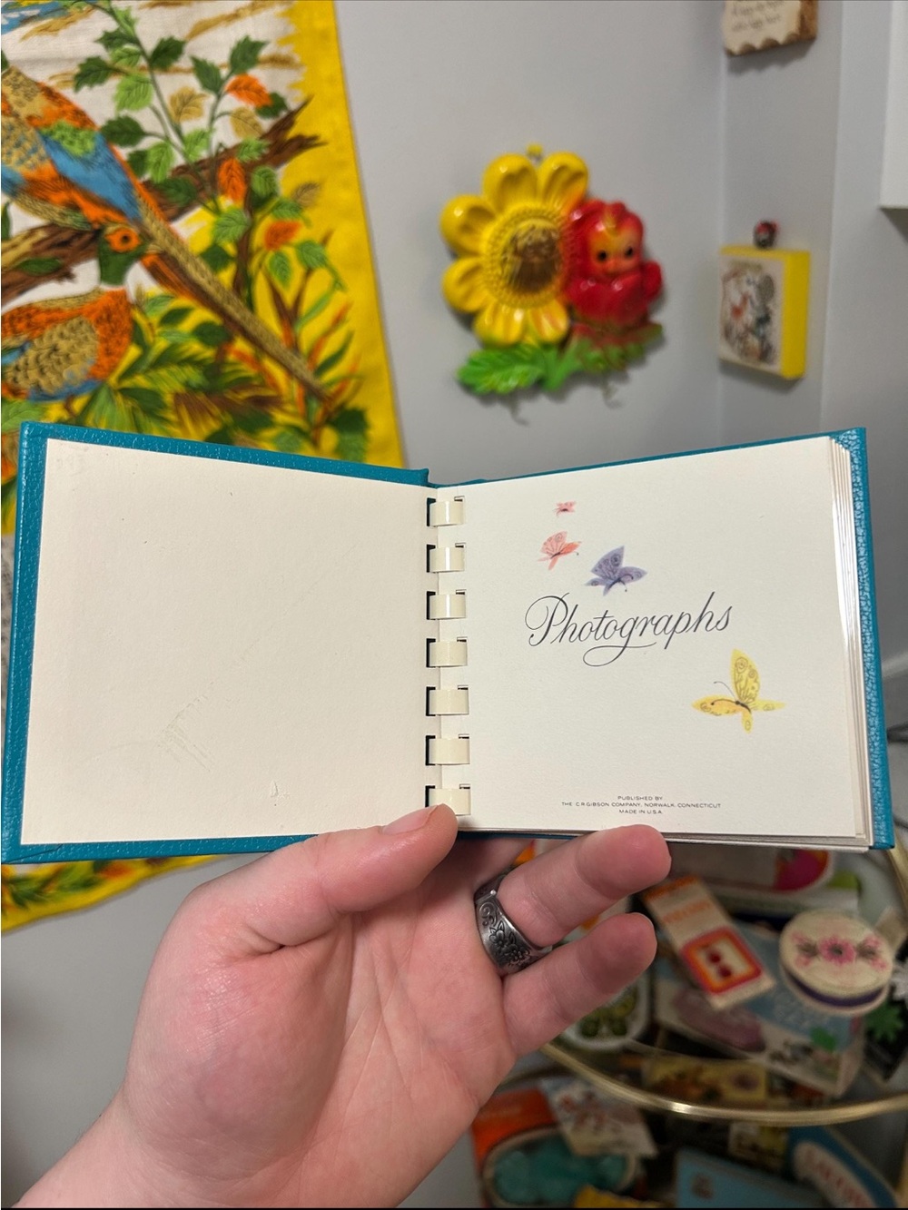 Vintage Blue and Yellow Mini Polaroid Photo Album NIB - Picture 4 of 6